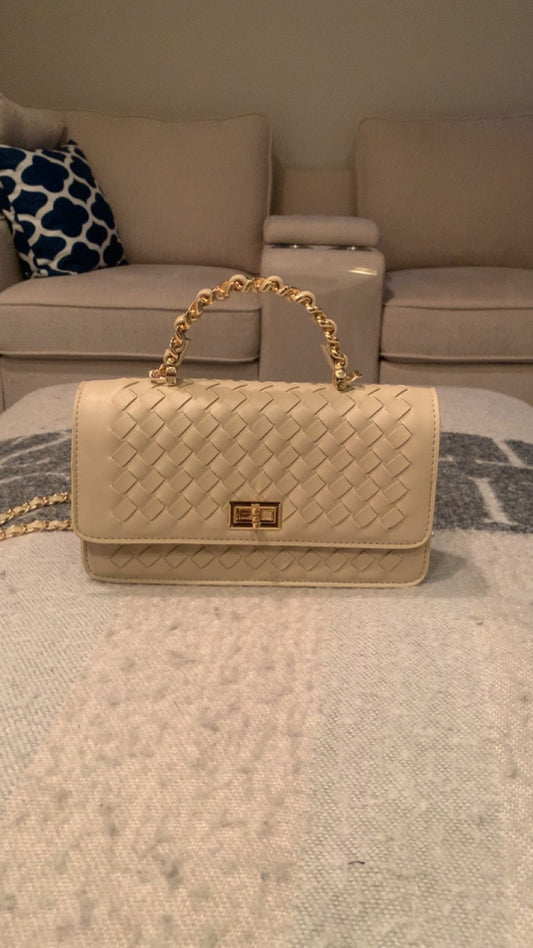 Beige And Gold classic bag
