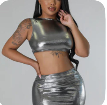 Futuristic Mama Skirt Set